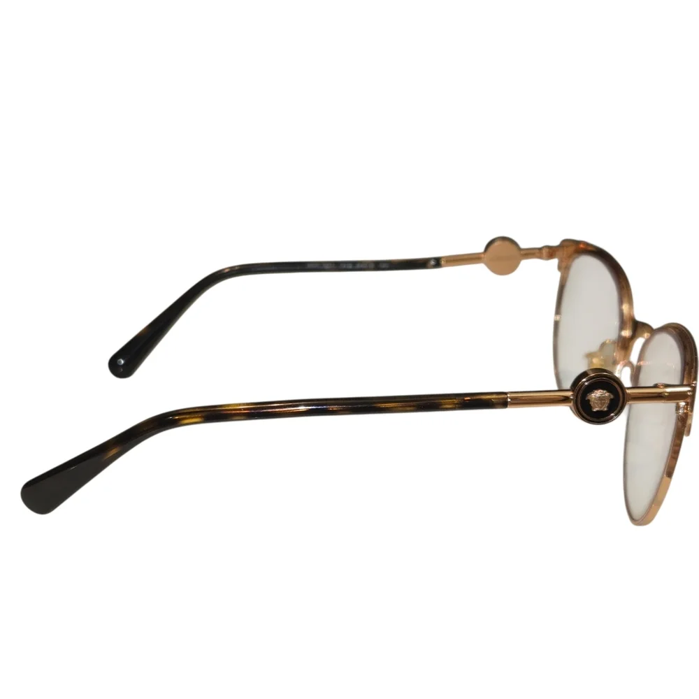 Versace VE 1271 Pink Gold Cat Eye Eyeglasses 54-18 Italy